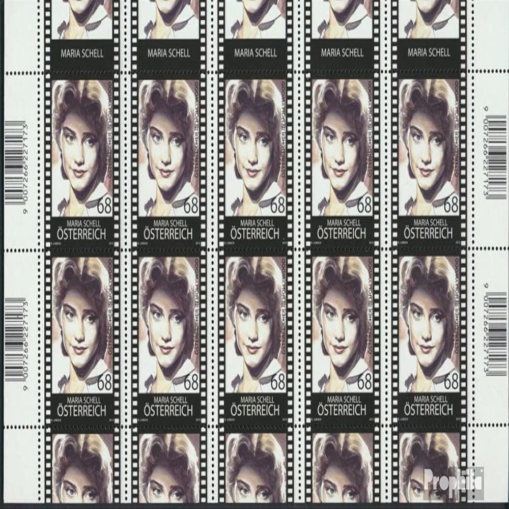 Austria 3209Klb Sheetlet (Complete.Issue.) unmounted Mint/Never hinged ** MNH 2015 Maria Schell (Stamps for Collectors) Celebrities/Film/Theater/Radio