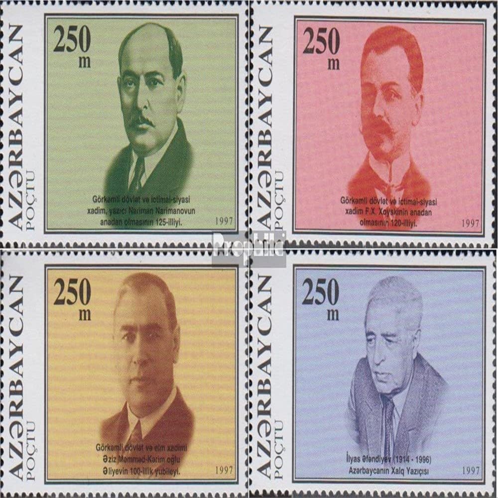 Aserbaidschan 346-349 (Complete.Issue.) unmounted Mint/Never hinged ** MNH 1997 Personalities (Stamps for Collectors)