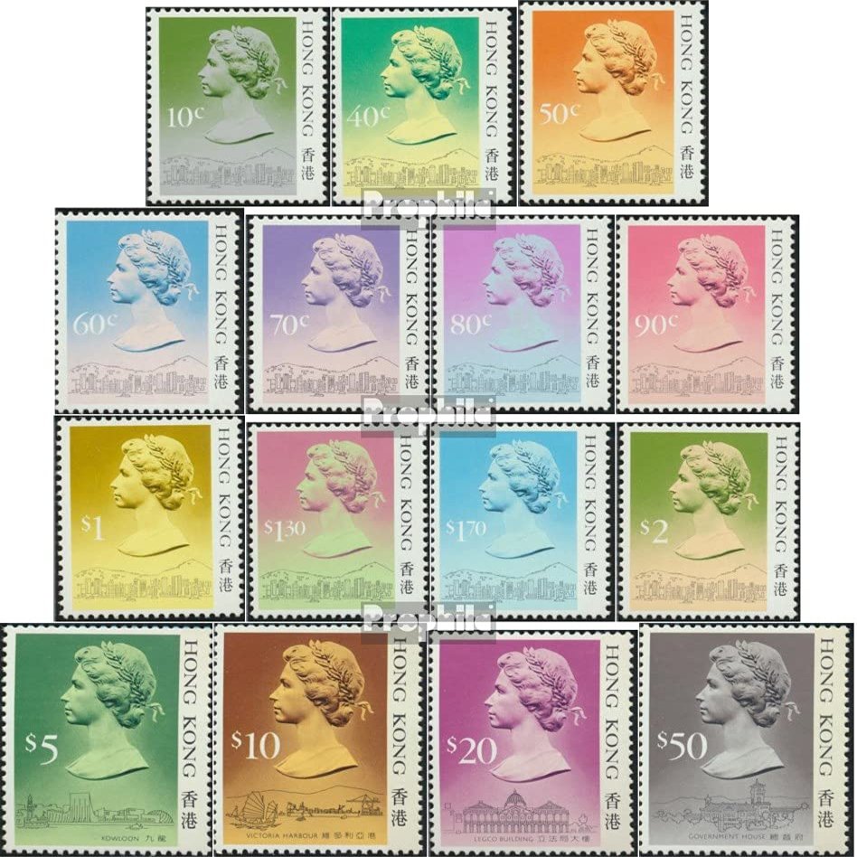 Hong Kong 507I-521I (Complete.Issue.) unmounted Mint/Never hinged ** MNH 1987 Queen Elizabeth II. (Stamps for Collectors) British Royal Family (Diana, Charles, Elisabeth ..)