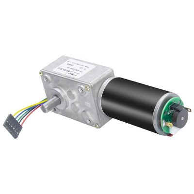 DC Motor DC Turbo Worm Gear Motor with Encoder 12V 8-470Rpm Reversible with Encoder & Cable for Robot Intelligence Appliance - (Speed(RPM): 470Rpm)