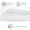 HALO DreamWeave Crib & Toddler Mattress - 100% Breathable Mattress and Core, Dual Sided 2-Stage Design, Machine Washable Cover, Hypoallergenic, Open Strand Polymer Core, Greenguard Cert. view 4