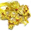 12 Baby Girl Sunflower Garden Acrylic Pacifier Ribbon Necklaces Baby Shower Game Favors Prize Decorations view 1