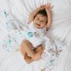 aden + anais Essentials Swaddle Blanket, Boutique Muslin Blankets for Girls & Boys, Baby Receiving Swaddles, Ideal Newborn & Infant Swaddling Set, Perfect Shower Gifts, 4 Pack, Space Explorers view 3