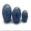 1Pc Handmade Extra Large Round Beads, 7 mm Hole, Ceramic Craft Supplies for Macrame (25 mm, Dark Blue Speckled) view 2