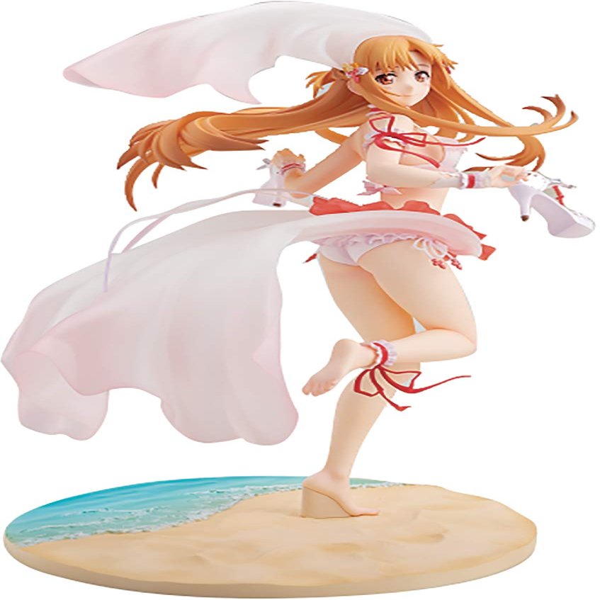 Kadokawa Sword Art Online: Asuna (Summer Wedding Version) 1:7 Scale PVC Figure, Multicolor, 10 inches