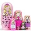 GRPSKCOS Nesting Dolls Valentines Day Gifts for Kids Birthday Cute Angel Girls Stacking Russian Matryoshka Dolls Toys Set of 5(02 Angel) view 1
