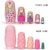 GRPSKCOS Nesting Dolls Valentines Day Gifts for Kids Birthday Cute Angel Girls Stacking Russian Matryoshka Dolls Toys Set of 5(02 Angel) view 4