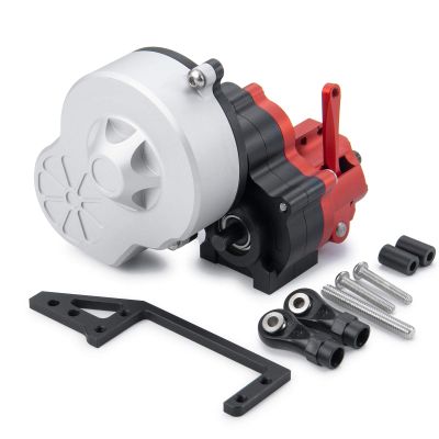 RC-Hub Metal Complete Transmission Case Gearbox with Dig Gear for 1:10 Axial SCX10 AX10 Wraith RC Crawler Car