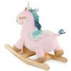 B. toys  Unicorn Rocker  Unicorn Rocking Toy  Wooden Ride  On  Classic Toys for Toddlers, Kids  18+ Months  Rodeo Rocker  Cleo view 3
