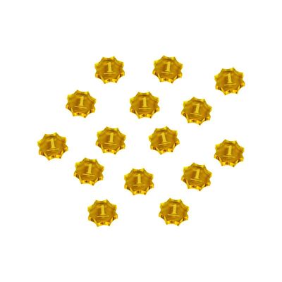 LITKO Spice Tokens | Compatible with Dune | Imperium | Pack of 10 (Transparent Yellow - 1-Spice)