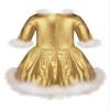Agoky Kids Girls Christmas Dance Costume Shiny Glossy Metallic Tutu Skirt Jazz Modern Dance Ice Skating Dress Up Gold 14 view 2