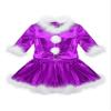 Agoky Kids Girls Christmas Dance Costume Shiny Glossy Metallic Tutu Skirt Jazz Modern Dance Ice Skating Dress Up Purple 12 view 3