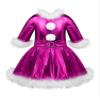 Agoky Kids Girls Christmas Dance Costume Shiny Glossy Metallic Tutu Skirt Jazz Modern Dance Ice Skating Dress Up Rose 12 view 1