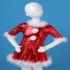 Agoky Kids Girls Christmas Dance Costume Shiny Glossy Metallic Tutu Skirt Jazz Modern Dance Ice Skating Dress Up Red 12 view 4