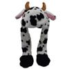 JOYHY Kids Adults Plush Hat Ear Moving Ear Flap Hat with Paw Cow view 3