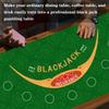 Alabohuke 47x23.6 Inch Poker Mat, Blackjack Table Non-Slip Rubber Poker Table Top Game Mat, Blackjack Professional Casino Table Layout, Suitable for Parties, Home Entertainment, Game Night view 3
