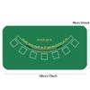 Poker Table mat, Rubber Table Mat Poker Game Table Blackjack, Non-Slip Rubber Poker Game Blackjack Casino Table Layout, Large Size, Green Pattern,70inch view 2