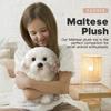 14 Inch Maltese Stuffed Animal, Realistic Dog Plush, Lifelike Stuffed Animal,Companion Pet, Fluffy Stuffed Puppy Dog Toys for Gift view 2