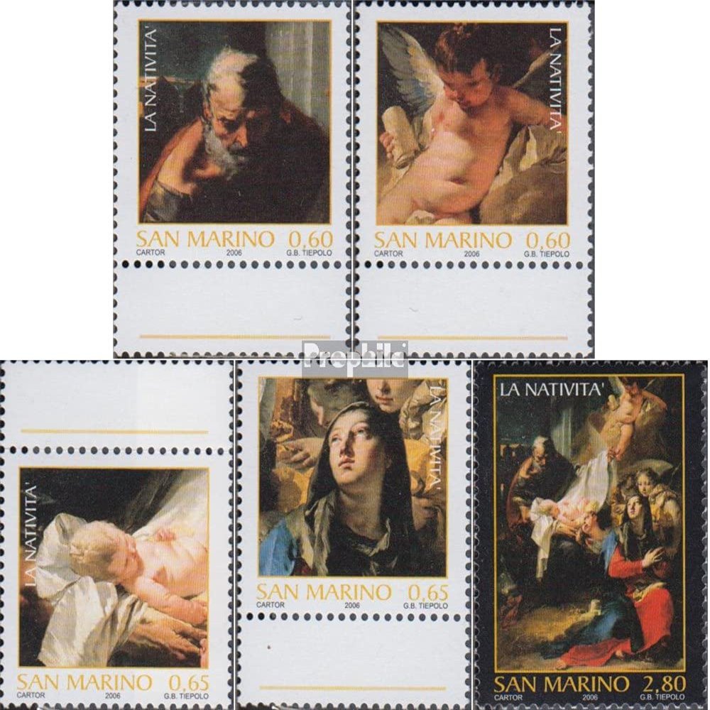 San Marino 2280A Zf-2283A Zf,2284A (Complete.Issue.) unmounted Mint/Never hinged ** MNH 2006 Christmas (Stamps for Collectors) Christmas