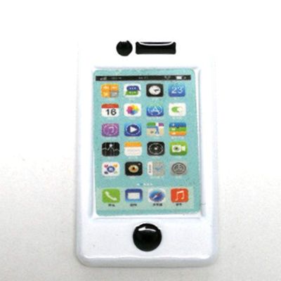 SXFSE Dollhouse Decoration Accessories, 1/12 1/6 Dollhouse Miniature Scene Model Mini Smart Phone Scene Model (White, 26 x 15 mm)