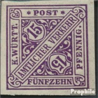 Wrttemberg D252P U Tested, ungezhnt unmounted Mint/Never hinged ** MNH 1917 Numbers in Signs (Stamps for Collectors)