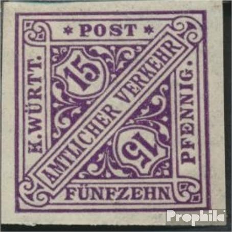 Wrttemberg D252P U Tested, ungezhnt unmounted Mint/Never hinged ** MNH 1917 Numbers in Signs (Stamps for Collectors)