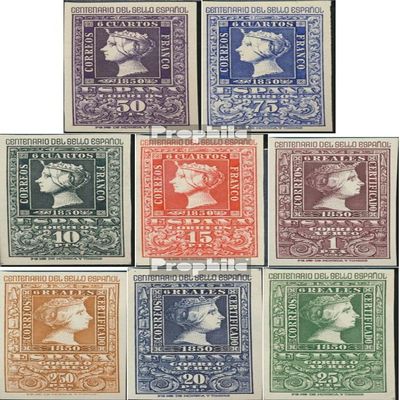 Spain 975-982 (Complete.Issue.) unmounted Mint/Never hinged ** MNH 1950 Stamps (Stamps for Collectors) Stamp on Stamp