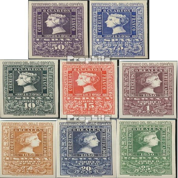 Spain 975-982 (Complete.Issue.) unmounted Mint/Never hinged ** MNH 1950 Stamps (Stamps for Collectors) Stamp on Stamp