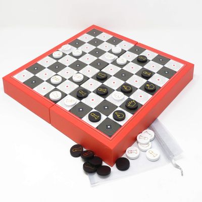 11" Art Deco Chess/Checkers Combo