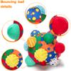 teytoy Baby Music Shake Dancing Ball Toy, Developmental Bumpy Ball Sensory Soft Toys, Easy to Grasp Bumps Help Develop Motor Skills for Girls and Boys Ages 12 Months and Up view 3