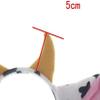 Aiffort 2Pcs Funny Cow Headband Cow Ears and Horns Design Headband Hair Accessiores for Halloween Christmas Party Show Performance view 3