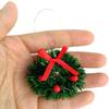 Aiffort 12pcs Funny Mini Christmas Wreaths for 1/12 Dollhouse Christmas Crafts Door Dcor view 2