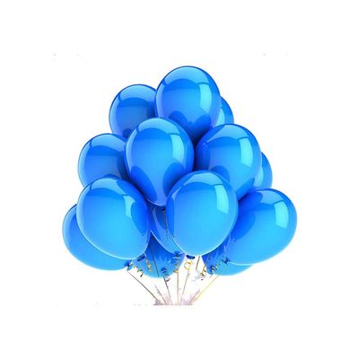 10Pcs Glossy Latex Balloons Colorful Balloons Happy Birthday Party DIY Kids Toys Gift Supplies Not Metal Latex,Blue,10inch