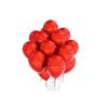 10Pcs Glossy Latex Balloons Colorful Balloons Happy Birthday Party DIY Kids Toys Gift Supplies Not Metal Latex,Red,12inch view 1