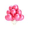 10Pcs Glossy Latex Balloons Colorful Balloons Happy Birthday Party DIY Kids Toys Gift Supplies Not Metal Latex,Pink,10inch view 1