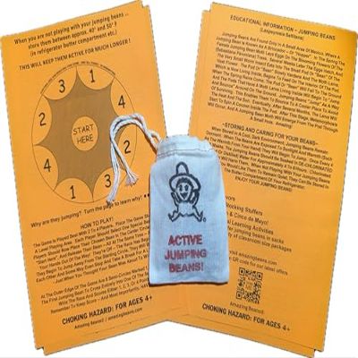 60+ Active Mexican Jumping Beans with Educational Racing Game Sheets