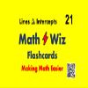 Math Wiz Flashcards Deck 21 Delta Intercepts Lines view 1
