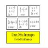 Math Wiz Flashcards Deck 21 Delta Intercepts Lines view 2