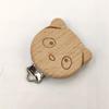 Arakierst 10pcs Natural Beech Wood Pacifier Animal Clips Grasping Suspender Chain Holder Clips for Babies DIY Wooden Teething Accessories (Bear 10pcs) view 3