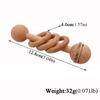 Arakierst 2pcs Beech Wood Ring Toy Chew Wood Beads Gym Montessori Toys Wooden Educational Ring Rattle (Rattle 2pcs) view 2