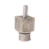 Yair Emanuel Decorative Dreidel with Stand | Pomegranates Cutout Design | Hanukkah Gift Jewish Decorations (Silver, Small) view 1