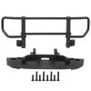 Alomejor RC Front Bumper Metal Front Bumper Base RC Car Accessory Parts Fit Compatible with / 1/10 RC Crawler Car(Black) view 1