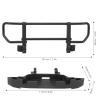 Alomejor RC Front Bumper Metal Front Bumper Base RC Car Accessory Parts Fit Compatible with / 1/10 RC Crawler Car(Black) view 2
