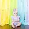 1st Birthday Rainbow Crown - Photo Props for Baby's First Birthday, Mini Pastel Rainbow Party Decorations view 4