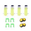 CHANCS DC Gear Motor 4pcs Double Shaft for Arduino Robot Remote Control Car Motor with Wheel DIY Smart Car Chassis Motor view 1