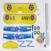 Dancing Wings Hobby 4CH Micro 450mm RC Foamy Indoor Outdoor Biplane Stearman PT-17 Kaydet (E2505-157E) view 4