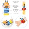 Bloobloomax Soft Baby Rattle Wrist Rattle Foot Finder Socks Set,Cotton and Plush Stuffed Infant Toys,Birthday Holiday Birth Present Gift for Newborn Boy Girl Kids Toddler (8pcs-B Set) view 2