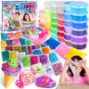 33 Cups Jumbo Slime Kit for Kids, FunKidz Premade Ultimate Slime Pack to DIY Soft, Cloud, Clear, Butter, Glitter, Glow in Dark Slime Making Kit Party Favors Gift Toys for Girls and Boys view 1