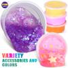 33 Cups Jumbo Slime Kit for Kids, FunKidz Premade Ultimate Slime Pack to DIY Soft, Cloud, Clear, Butter, Glitter, Glow in Dark Slime Making Kit Party Favors Gift Toys for Girls and Boys view 3