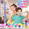 33 Cups Jumbo Slime Kit for Kids, FunKidz Premade Ultimate Slime Pack to DIY Soft, Cloud, Clear, Butter, Glitter, Glow in Dark Slime Making Kit Party Favors Gift Toys for Girls and Boys view 4